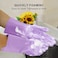 ZALCOON Dishwashing Sponge Gloves for Kitchen ,Silicone Gloves Reusable Rubber Cleaning Gloves ,Silicone Dishwashing Scrubber Glove