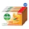Dettol Zing Antibacterial Bar Soap Orange 120g Pack of 4