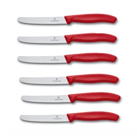 Marob Table Knife Red 6 Pieces