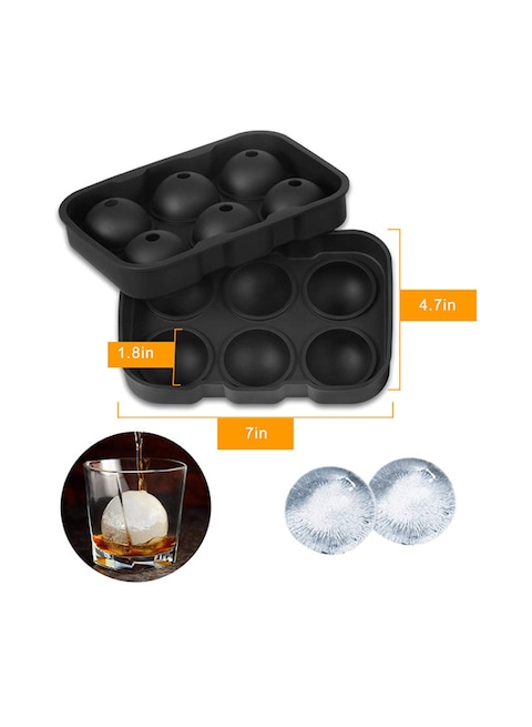 Royal Polar Ice Cube Tray Black 5-Inch