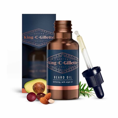 King C. Gillette Men Beard Oil with Vitamin E - 30 Ml