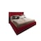 In House Palermo Velvet Bed Frame - King - 200x200 cm - Burgundy