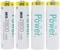 DMK POWER Rechargeable AA Batteries,2800mAh High Capacity Batteries 1.2V NiMH Low Self Discharge (4pcs)