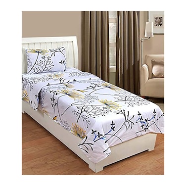 طقم ملاية فوربد لسرير فردي مطبوع - 2 قطع - متعددة الألوان