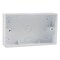 PVC Mounting Back Box White 3x6 Inch