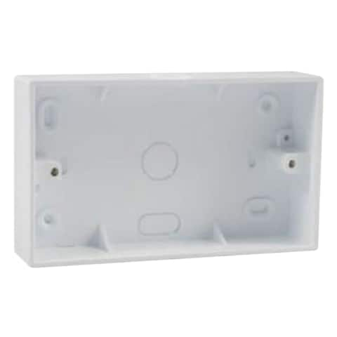 PVC Mounting Back Box White 3x6 Inch