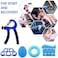 ULTIMAX Hand Grip Strengthener Set 6 PCS Strengthener Kit with Storage Pouch Hand Finger Exerciser Adjustable Hand Gripper 5 Finger Stretcher Hand Therapy Ball Grip Exercise Ring-Blue