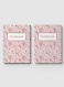 Lowha Spiral Notebook With 60 Sheets And Hard Paper Covers With Floral Gifts &amp; Key Planner Design, For Jotting Notes And Reminders, For Work, University, School
