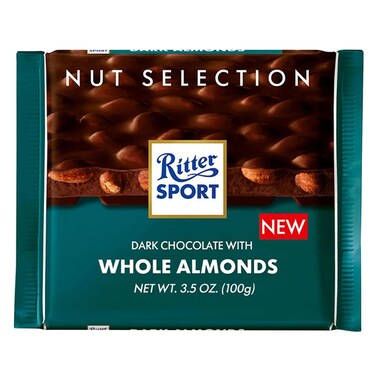 Ritter Sport Dark Whole Almonds 100G