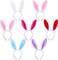 Aneco 7 Pack Plush Bunny Ears Hairbands Rabbit Ears Headband For Easter Party Favor Or Costume Decoration
