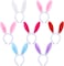 Aneco 7 Pack Plush Bunny Ears Hairbands Rabbit Ears Headband For Easter Party Favor Or Costume Decoration