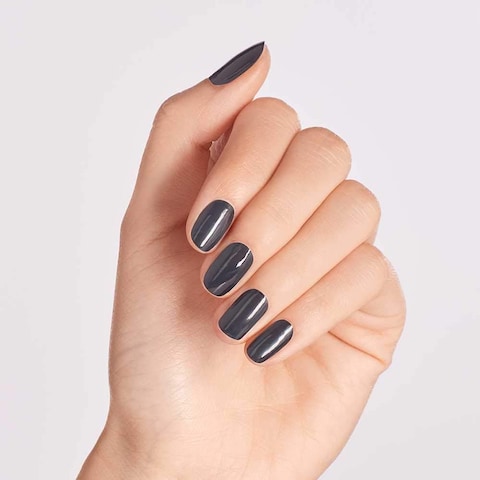 OPI Infinite Shine 2 Long-Wear Lacquer, Rub-A-Pub-Pub, Gray Long-Lasting Nail Polish, Scotland Collection, 0.5 Fl Oz