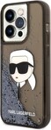 CG Mobile Karl Lagerfeld Liquid Glitter Case For iPhone 15 Pro Max (Black)