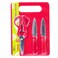 ROYALFORD 2KNIVES+SCISSOR+BRD 4PCS