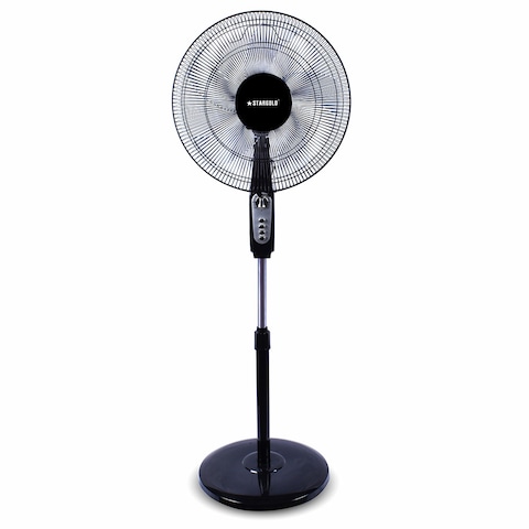 STARGOLD 16 Inch Electric Pedastal Fan 60W 3 Speeds Rotary Switcher 5 Blade Speed Controller Ideal for Office Bedroom Study Room Living Room