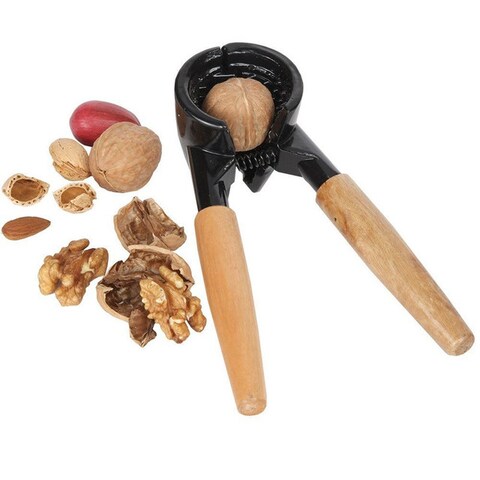 Generic Wooden Handheld Nut Cracker Nuts Opener Sheller
