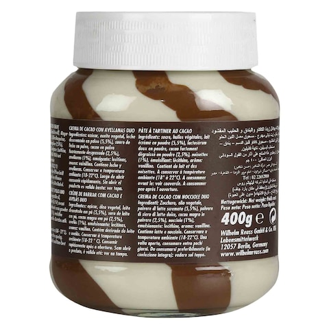 Cebe Nussa Chocolate Hazelnut Spread Nut Duo - 400 gram