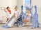 Rainbow Toys - Baby Swing Slide Kids 3 In 1 Household Use Indoor Outdoor (Blue)