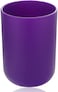 Plastic Tumbler for Bathroom, Purple, 7.3 x 7.3 x 10.3 centimeters