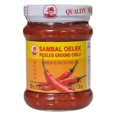 Cock Pickle Ground Chilli Sambal Oelek 220g