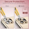 Moxedo Camera Lens Protector, 9H Tempered Glass, Aluminum Alloy Individual Ring Camera Cover Screen Protector Compatible for iPhone 13 6.1 inch/ 13 Pro Max 6.7 inch (GOLD)