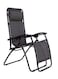 BJM Foldable Adjustable Reclining Chair Black 177centimeter
