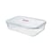 Lock &amp; Lock Oven Glass Rectangular Food Container Clear 3.6L
