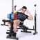 Marshal Fitness Bench Press Exercise Weight Bench with Pull Up Bar-Mf-600DA (Weight and Bar Not Included)