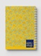 Lowha Spiral Notebook With 60 Sheets And Hard Paper Covers With Summer Meadows Yellow Design, For Jotting Notes And Reminders, For Work, University, School