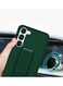 Samsung Galaxy S23 Plus Grip Case Magnetic Kickstand Cover with Foldable Hand Strap Green