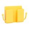 Wall Mount Phone Holder Stand Multi Purpose Phone Charging Dock With Adhesive Sticker Yellow