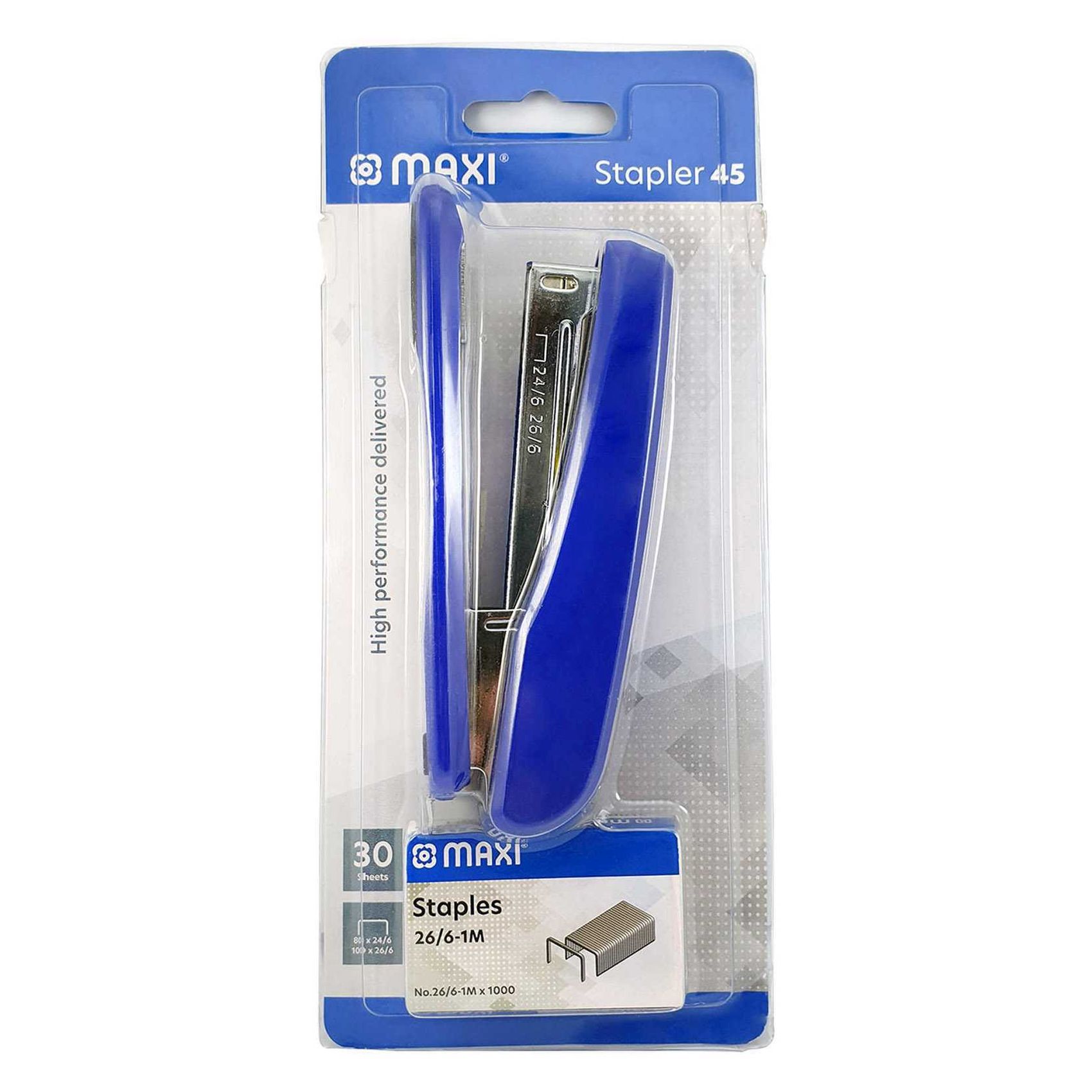 Maxi 45 Stapler with 26/6 Stapler Pins Multicolour 1000 PCS