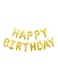 Party Time 13-Piece Happy Birthday Letters Foil Balloon Set 16inch