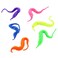 6pcs Magic Vivid Wiggly Twisty Fuzzy Worm Carnival Party Favors Toys