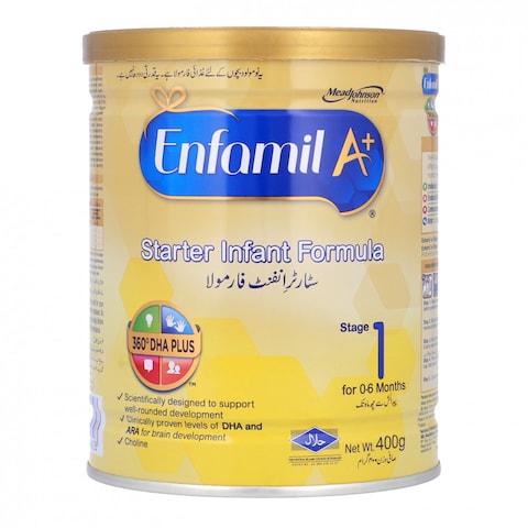 Buy Enfamil A+ Starter Infant Formula Stage for 0-6 Months 400g