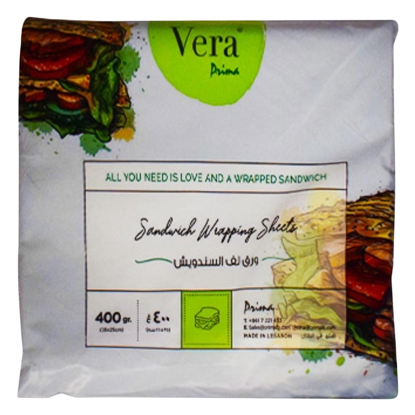 Vera Sandwich Wrapping Paper 400g