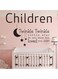 Spoil Your Wall Twinkle Twinkle Little Star Waterproof Wall Sticker Black 70x50cm