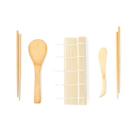 Sushi Making Kit   Rice Paddle Rice Spreader Sushi Rolling Kit Bamboo Beginner Sushi Kit   Include 1 Bamboo Rolling Mat, 2 Pairs of Chopsticks, 1 Rice Spreader, 1 Rice Paddle, 1 Cotton Bag