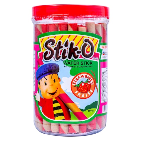 Eco Food Junior Stik-O Strawberry Wafer Sticks 380g