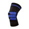 Esonmus-Basketball Support Silicone Padded Knee Pads Breathable Kneepad Protection Black+blue L