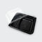 COSMOPLAST 50PCS DARK MEAL TRAY WITH LID 2 COMPARTMENT (PACK OF 5) 5x10