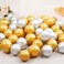 Party Time 50-Pieces 12" Gold and SIlver Chrome Balloons, Shiny Metallic Balloons, High-Quality Latex Balloons Set For Wedding D&eacute;cor, Bridal Shower, Birthday Party Decorations - Party Supplies
