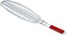 Fish Grill Barbecue Net Basket Silver, BBQ Fish Net 74x40x43cm