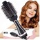 Hot Air Styler One-Step, Hair Styler Hair Dryer &amp; Styler Volumizer Straightener &amp; Curler Fast Heating For All Hair Types