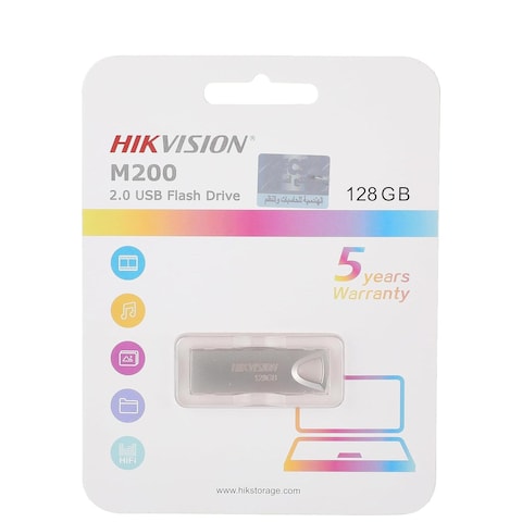 Hikvision Flash Drive USB 2.0 - 128GB - Silver - M200