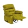 In House Velvet Rocking &amp; Rotating Recliner Chair - Gold - NZ60