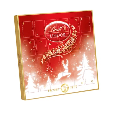 Lindt Lindor Mini Advent Calendar Chocolate 10g Pack of 10