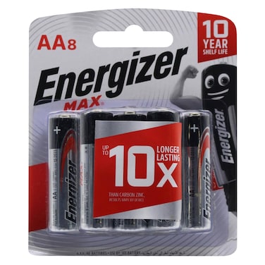 Energizer Batteries AA 8Pc