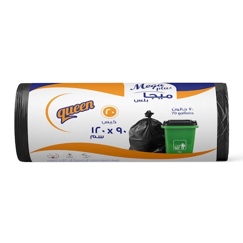 Queen Garbage Bags Roll - 90 x 120 Cm - 20 Bags