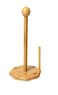 Lavish 30 cm Long Solid Bamboo Wooden Tissue And Paper Towel Roll Holder Flower Base [1-Unit]